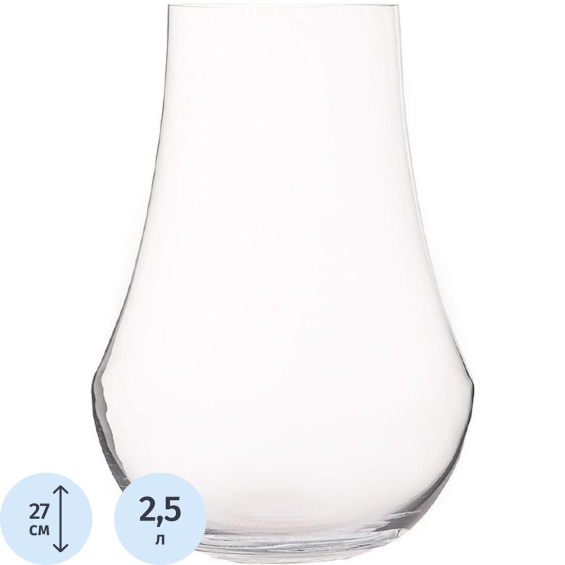 превью Ваза AMBIENTE из хрустального стекла 27 см REPAST@RONA (1 шт), 63184