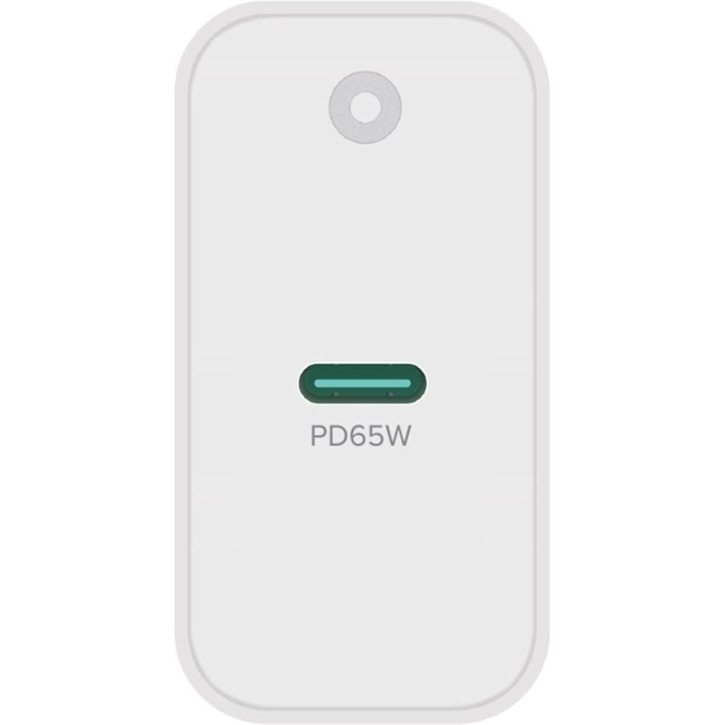 Зарядное устройство сетевое PERO TC16 GaN, USB-C PD, 65W белый