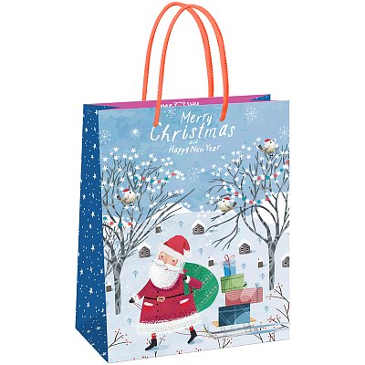 Пакет подарочный 33×42×12см MESHU «Christmas», матовая ламинация