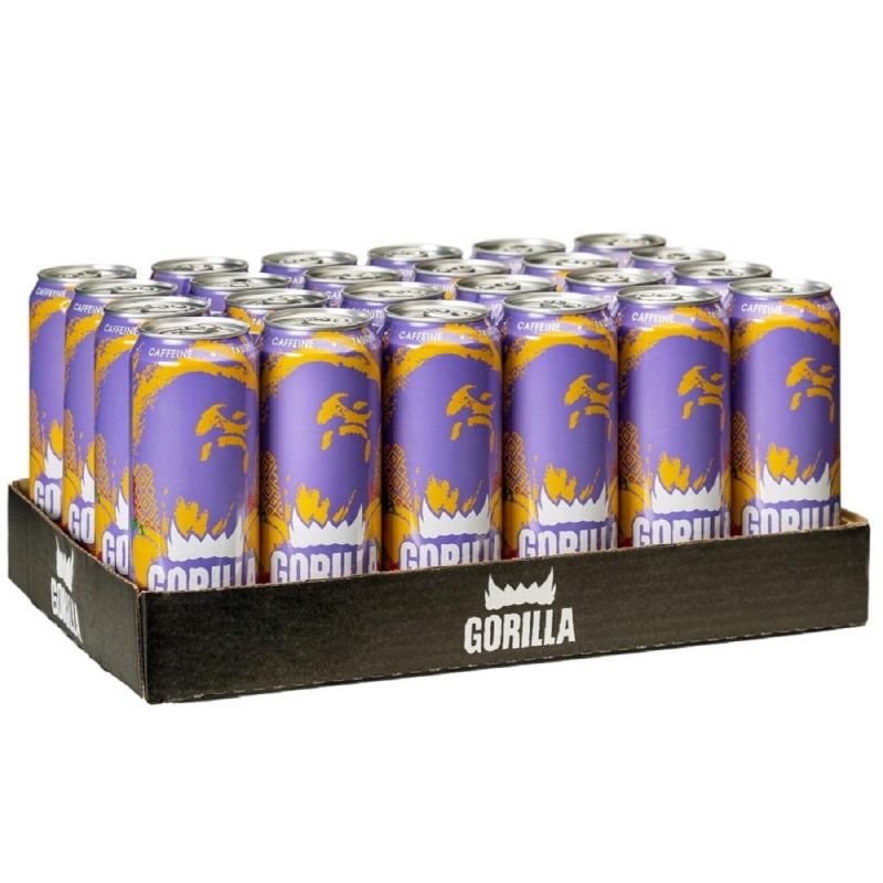 Напиток энергетический GORILLA PEACH APRICOT безалк тониз ж/б 0.45лх24шт/уп