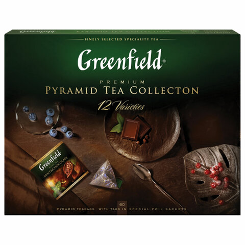 Чай Greenfield Pyramid Tea Collection ассорти 60 пакетиков