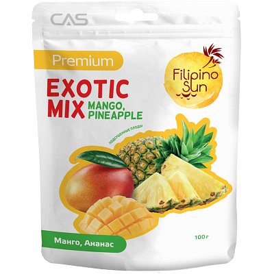 Фруктовый микс Filipino Sun Экзотик манго, ананас 100 г