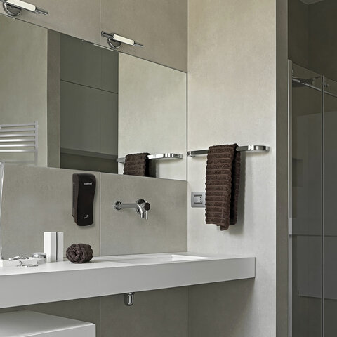 Диспенсер для жидкого мыла LAIMA PROFESSIONAL ORIGINAL, НАЛИВНОЙ, 0.8 л, черный, ABS-пластик, 605775