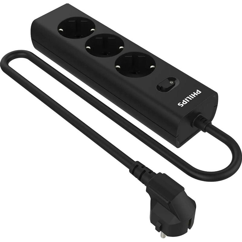 превью Сетевой фильтр Philips CHP2135BB/51 3р/3м, 10А, черный