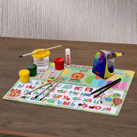 Настольное покрытие BRAUBERG KIDS, А3+, пластик, 46×33 см, «Back to school»