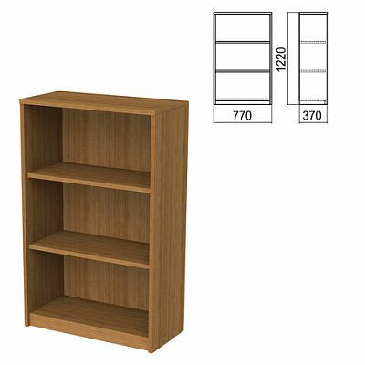 Шкаф (стеллаж) «Арго»770×370х1220 мм2 полкиорех