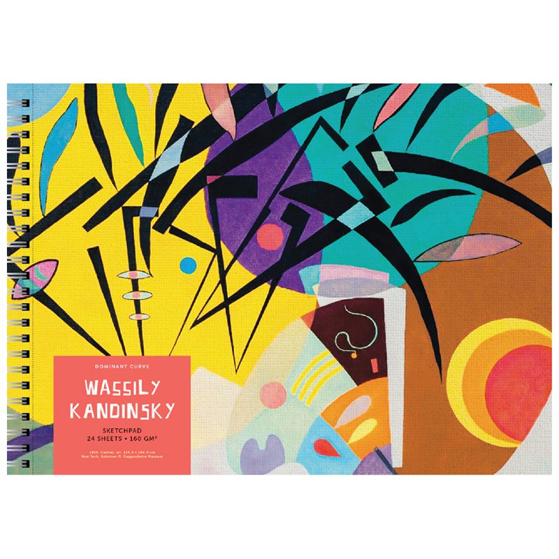 превью Альбом для рисования 24л., А4, на гребне Greenwich Line «The origin of abstraction», глянц. ламинация, 160 г/м2, перфорация на отрыв