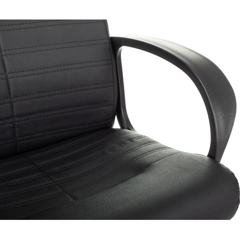 Кресло VB_EChair 659LT PU черный эко. кожа крестов. пластик