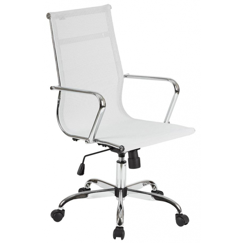 превью Кресло для руководителя Easy Chair 710 T белое (сетка, металл)