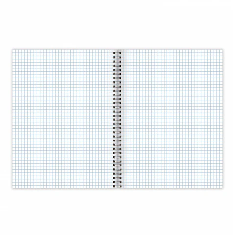Тетрадь А4, 120 л., BRAUBERG, гребень, клетка, матовая ламинация, «Minimal Classic»