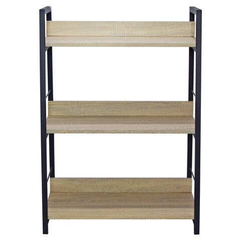 Стеллаж на металлокаркасе BRABIX «LOFT SH-002»600×350х845 ммцвет дуб натуральный641233