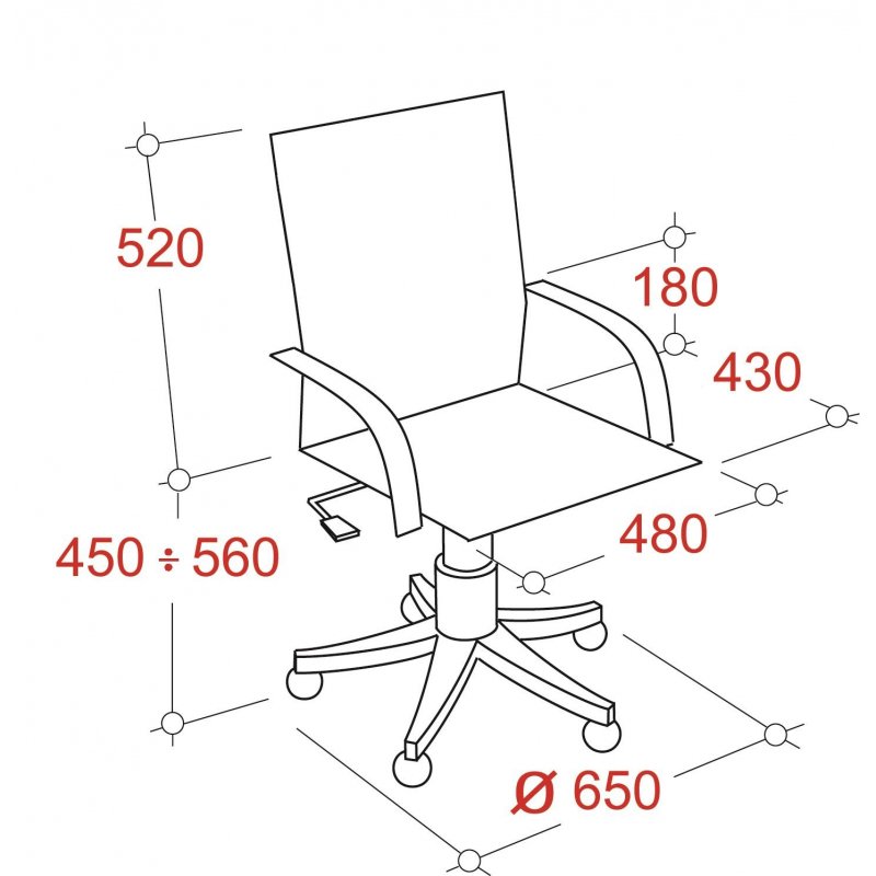 Кресло для руководителя Easy Chair 563 TPU черное (искусственная кожа/метал)