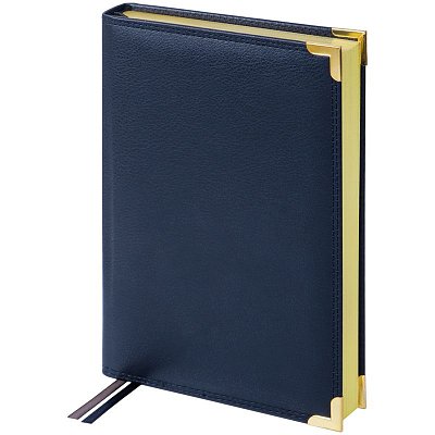 Ежедневник недатированный, A5, 160л., кожа, Delucci, фактурная кожа, золот. срез, черный