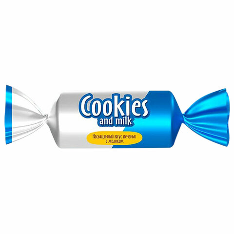 Батончики шоколадные COOKIES AND MILK молочные со сливочным печеньем, 500 г
