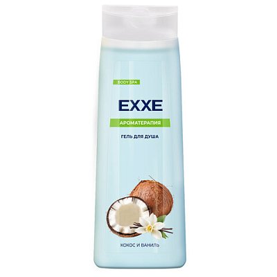 Гель для душа 400 мл EXXE BODY SPA АРОМАТЕРАПИЯ «Кокос и ваниль»