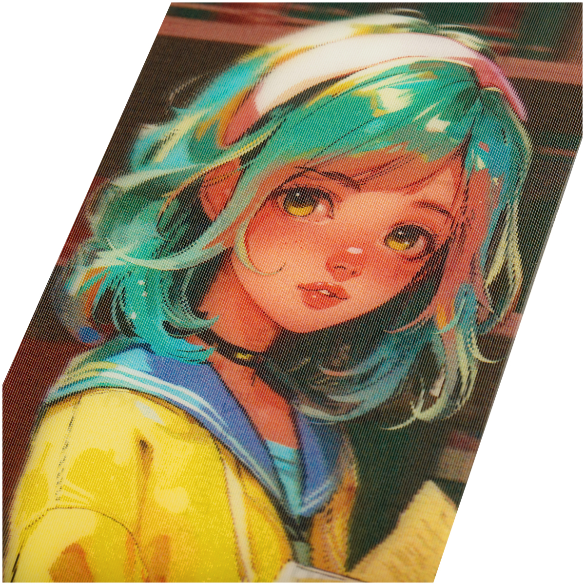 Закладка для книг 3D с линейкой, 150×55мм, ArtSpace «Anime girl», декоративный шнурок