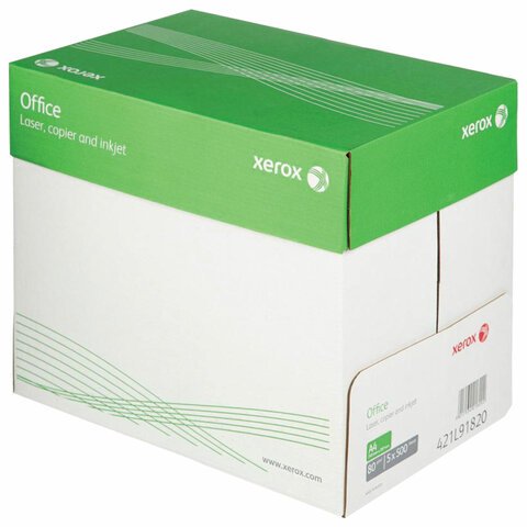 Бумага офисная XEROX OFFICE А4, марка В, белизна 162% (CIE), 80 г/м2, 500 л. 