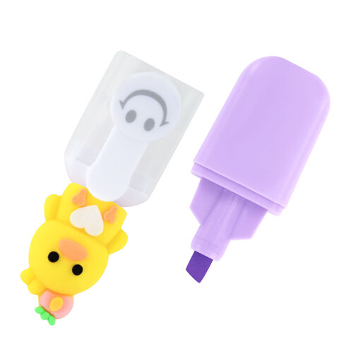 Набор текстовыделителей с топперами 6 ЦВЕТОВ ПАСТЕЛЬ, «НЕЖНЫЕ ЦЫПЛЯТА», линия 1-4мм, FUNSTER (ФАНСТЕР)