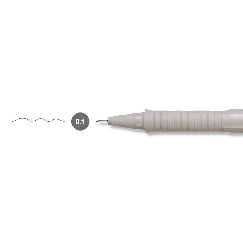 Ручки капиллярные FABER-CASTELL, НАБОР 4 шт., «Ecco Pigment», ЧЕРНЫЕ, линия 0.1/0.3/0.5/0.7 мм