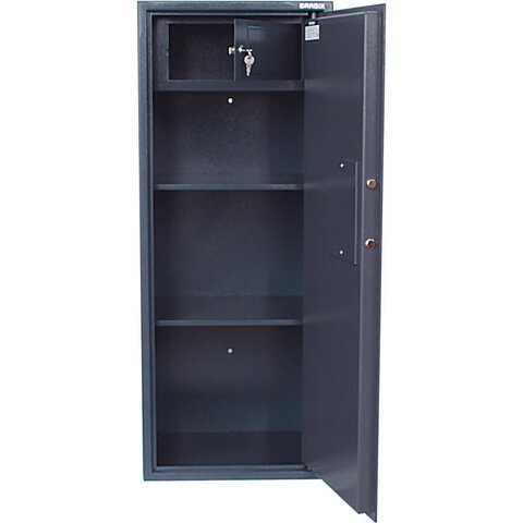 Сейф BRABIX «КМ-1200Т», 1200×475×400 мм, 74 кг, ключевой замок, трейзер, крепление к стене, 291169