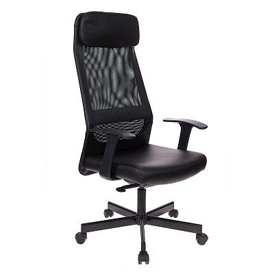 Кресло для руководителя Easy Chair 651 TPU черное (искусственная кожа/сетка/пластик)