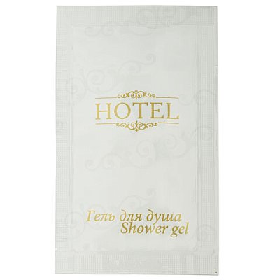 Гель для душа одноразовый 10 мл, КОМПЛЕКТ 500 шт., HOTEL, саше, флоупак