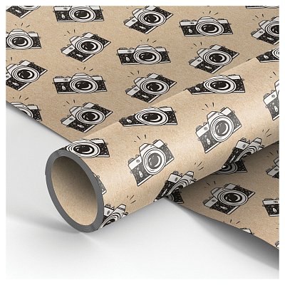 Упаковочная бумага крафт 70×100см, MESHU «Say cheese! », 70г/м2