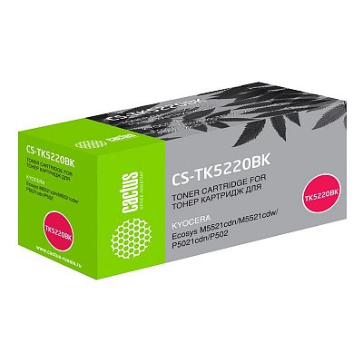 Картридж совм. Cactus TK-5220BK черный для Kyocera Ecosys M5521cdn/M5521cdw/P5021cdn (1200стр. )