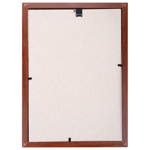 Рамка 21×30 см со стеклом, КОМПЛЕКТ 3 шт., багет 18 мм МДФ, STAFF «Grand», цвет итальянский орех