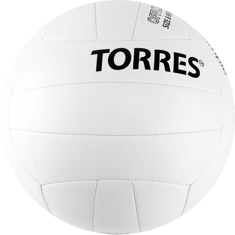 Мяч волейбольный Torres Simple (размер 5) белый/черный