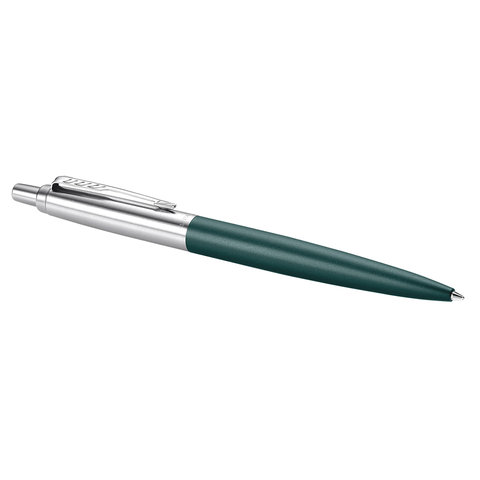 Ручка шариковая PARKER «Jotter XL», УТОЛЩЕННЫЙ корпус, зеленый матовый лак, детали из нержавеющей стали, синяя