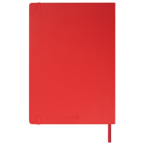 Скетчбук, слоновая кость 140 г/м2 210×297 мм, 80 л., КОЖЗАМ, резинка, BRAUBERG ART CLASSIC, красный