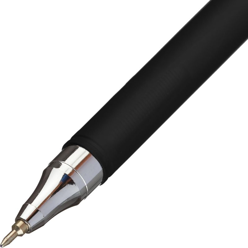 Ручка шариковая неавтоматическая BV PointWrite Black 0.38мм синяя 20-0265