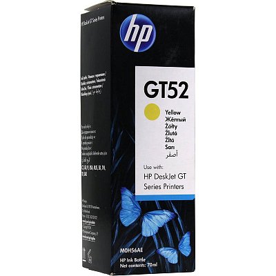 Контейнер с чернилами HP GT52 M0H56AE жел. для DJ GT 5810/5820