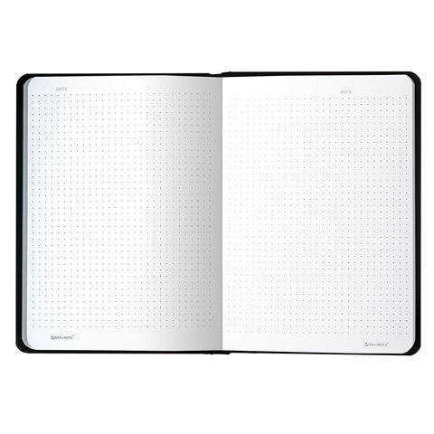 Блокнот с резинкой в точку 96 л., А5 (145×203 мм), твердая обложка с фольгой, BRAUBERG, «Закат»