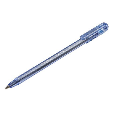 Ручка шариковая масляная PENSAN «My-Pen», СИНЯЯ, корпус тонированный синий, узел 1 мм, линия письма 0.5 мм