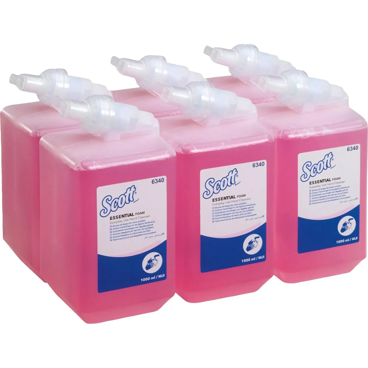 Картридж с жидким мылом для рук Kimberly-Clark Scott Everyday Use 6340 1000 мл (6 штук в упаковке)