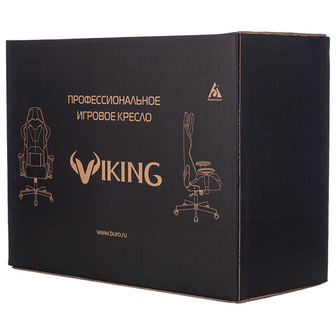 Кресло компьютерное Zombie VIKING 5 AERO, 2 подушки, экокожа, черное/красное