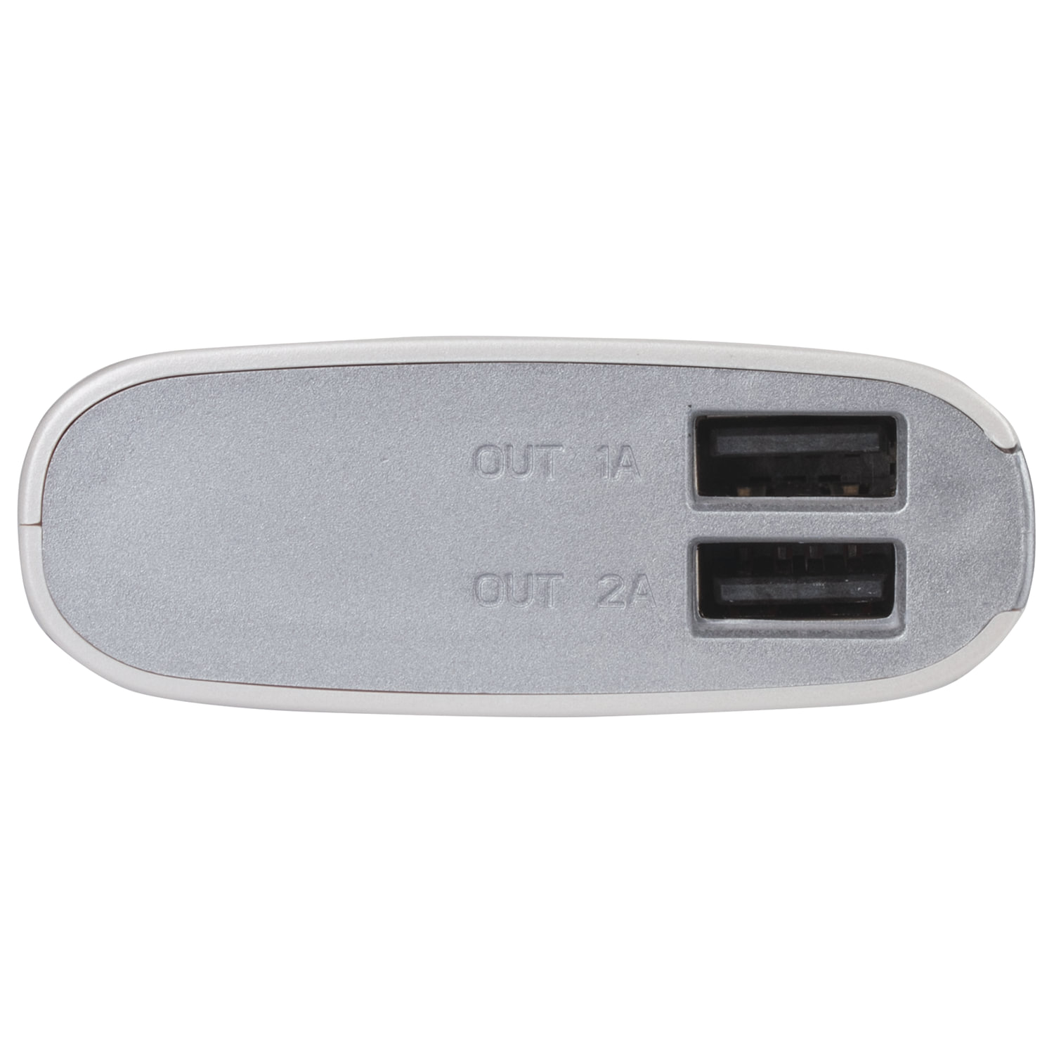 Аккумулятор внешний SONNEN POWERBANK V15S, 10000 mAh, 2 USB, литий-ионный, LED-дисплей, фонарик, белый