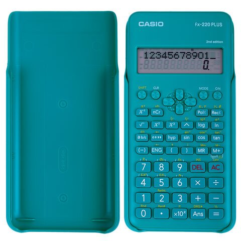 Калькулятор инженерный CASIO FX-220PLUS-2-S (155×78 мм), 181 функция, питание от батареи, сертифицирован для ЕГЭ