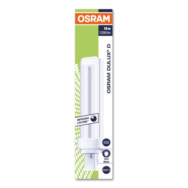 превью Лампа люминесцентная Osram CFL Dulux D 18W/840 18 Вт G24D-2 D 4000 К (4050300012056)