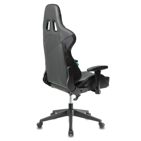 Кресло компьютерное Zombie VIKING 5 AERO, 2 подушки, экокожа, черное
