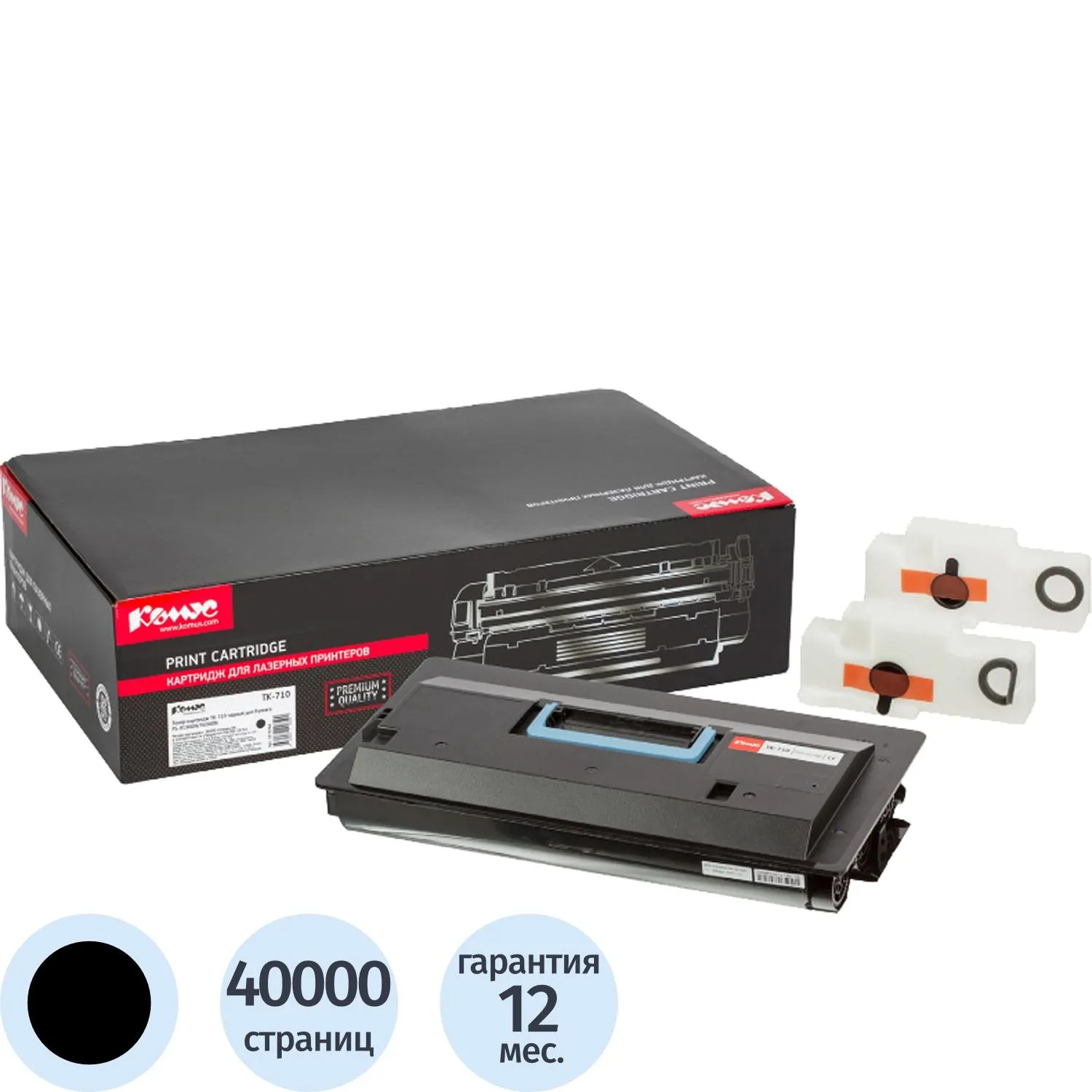 превью Картридж лазерный Комус TK-710 1T02G10EU0 для Kyocera чёрный совместимый