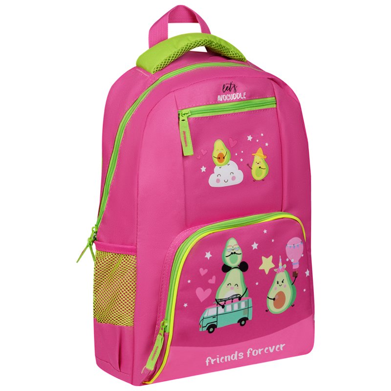 превью Рюкзак ArtSpace School «Avocado», 44×31×16см, 1 отделение, 4 кармана, уплотненная спинка