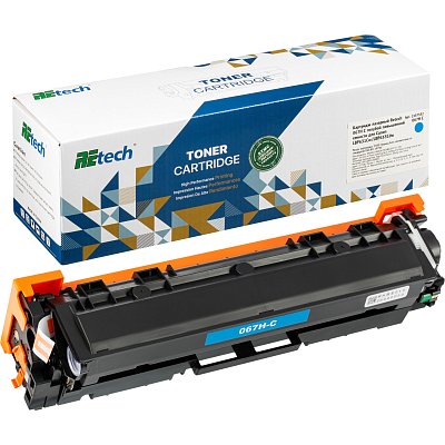 Картридж лазерный Retech 067H C гол. пов. емк. для Canon LBP631Cw/LBP633Cdw