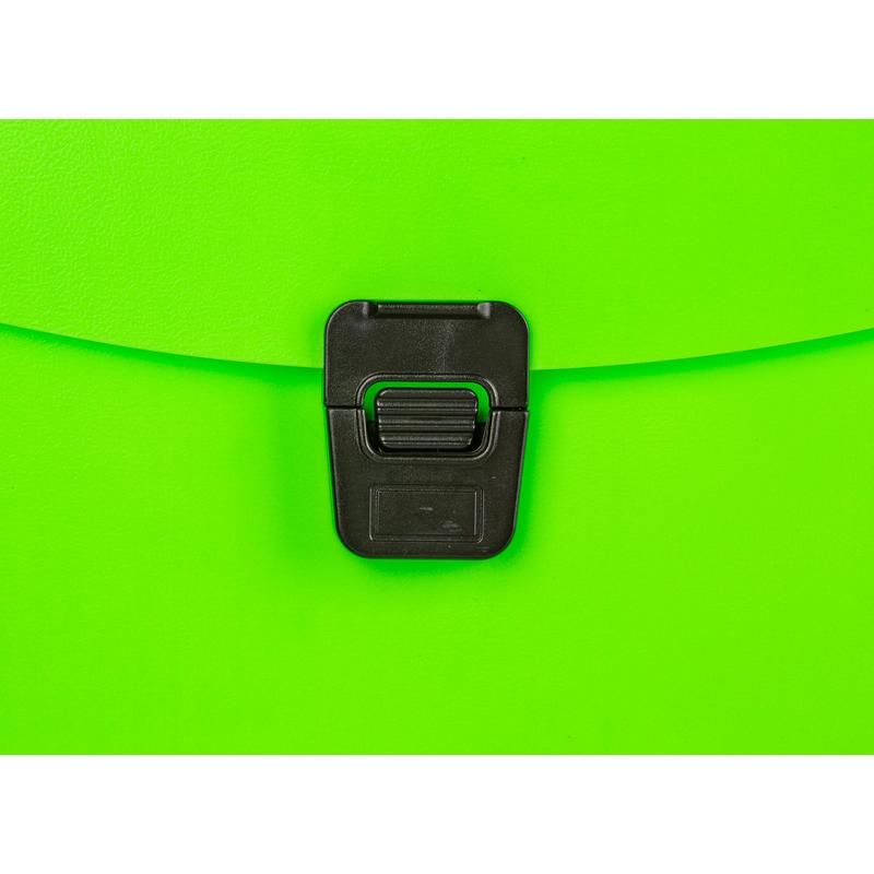 Папка-портфель пластиковая Attache Neon А4 зеленая (335×230 мм, 1 отделение)
