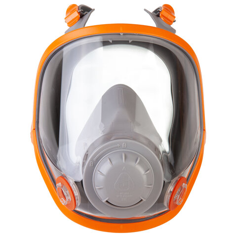 Маска полнолицевая Jeta Safety 5950, силикон, ударопрочный поликарбонат, защитная пленка, размер L