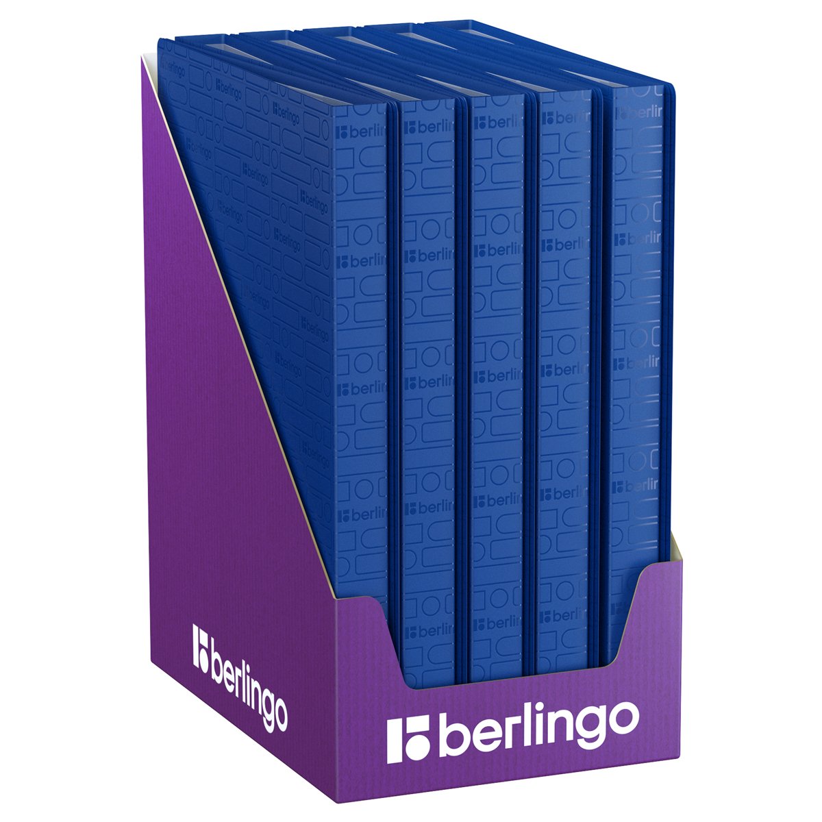 Папка с 40 вкладышами Berlingo «Your Way» А4, 24мм, 600мкм, синяя, с внутр. карманом