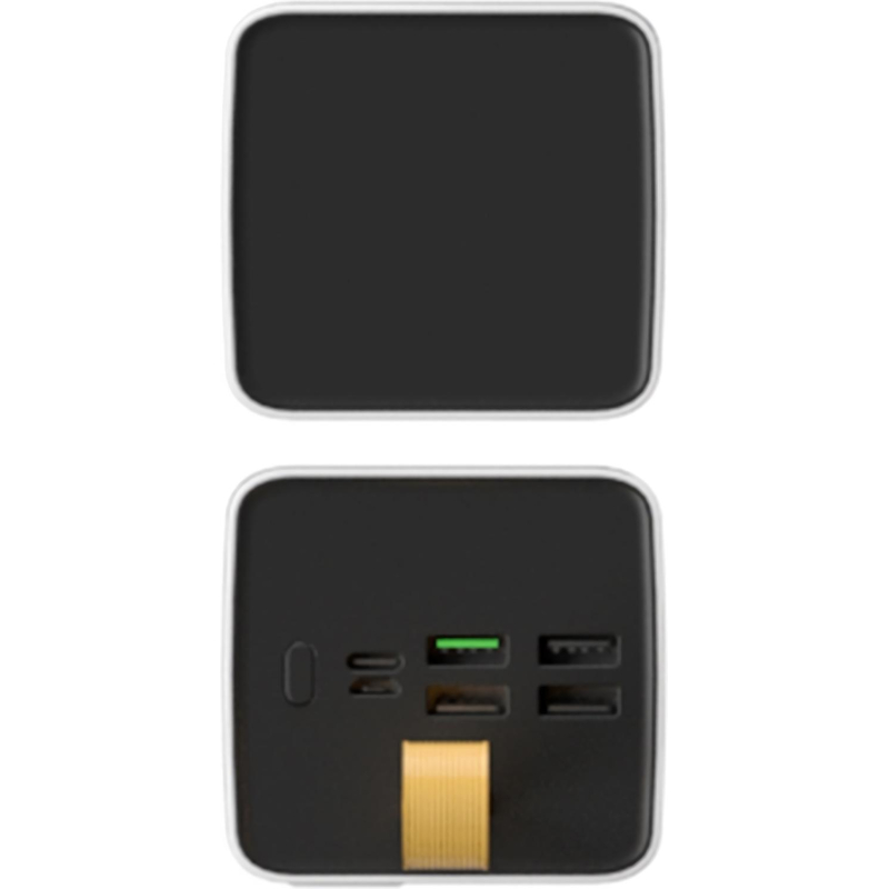 Внешний аккумулятор PERO PB09 50000 mAh, Li-Pol, output USB-C + 4USB-A, белый
