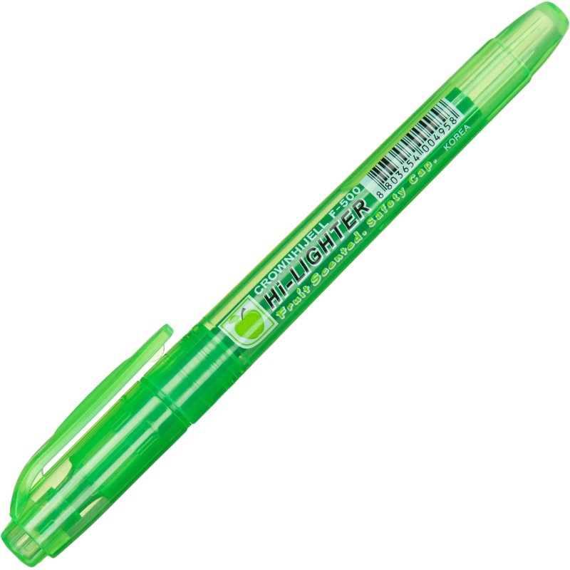 Набор текстовыделителей Crown «Multi Hi-Lighter Aroma» 6цв., 1-4мм, ароматиз., чехол с европодвесом
